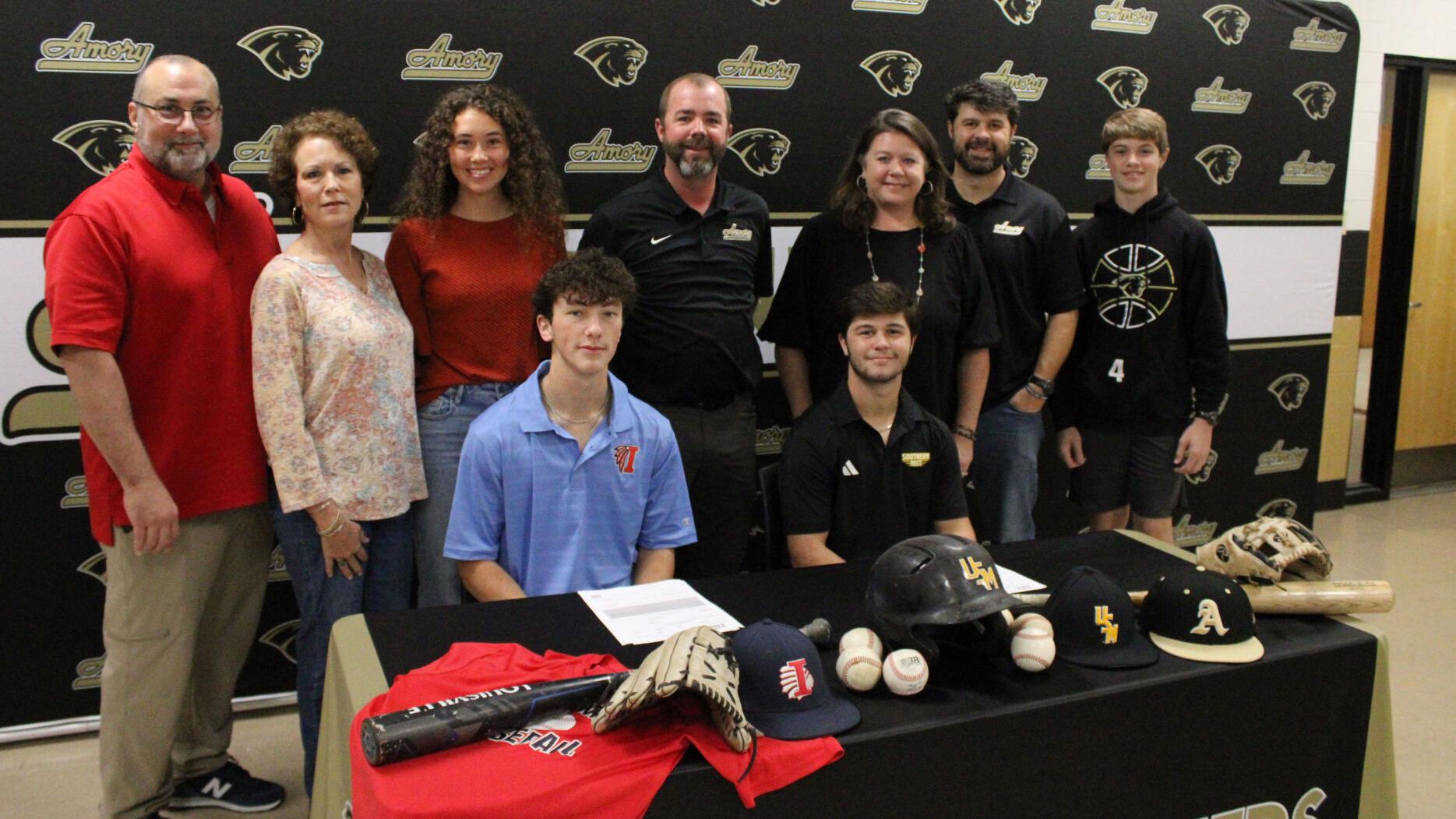 Amory’s Maranto, Howell sign with USM, ICC baseball